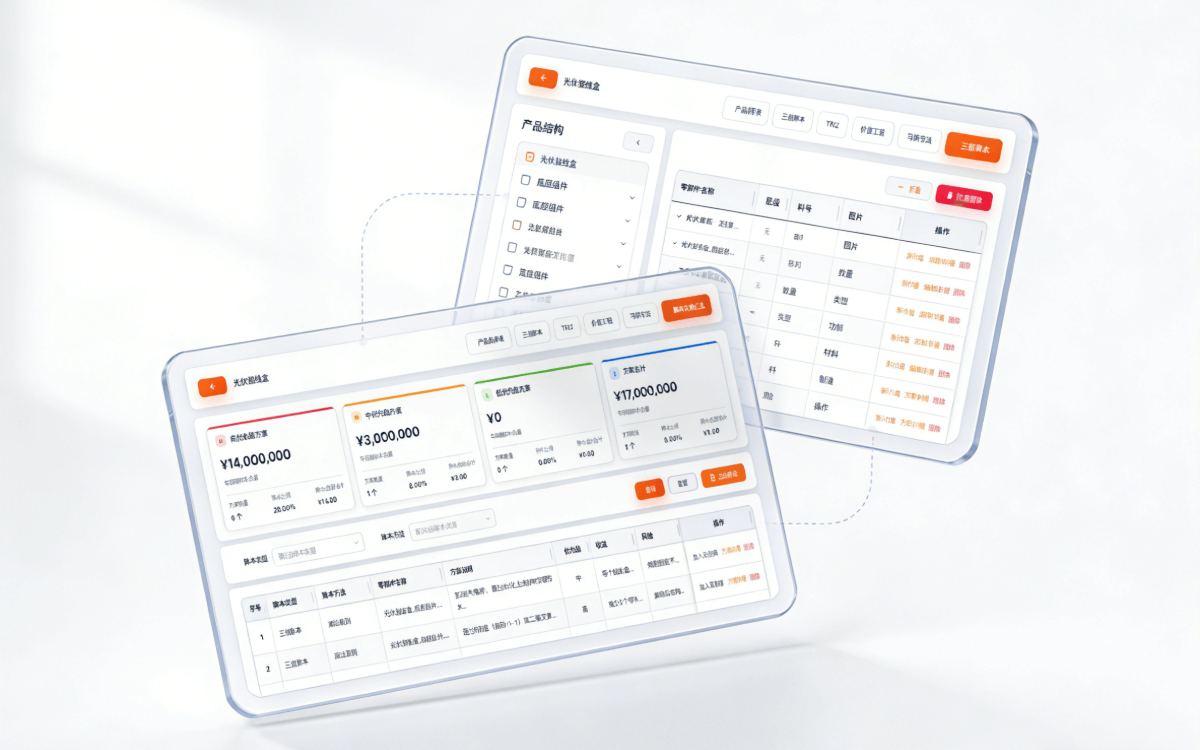 DEEPCOST 软件主界面 - BOM成本分析仪表盘